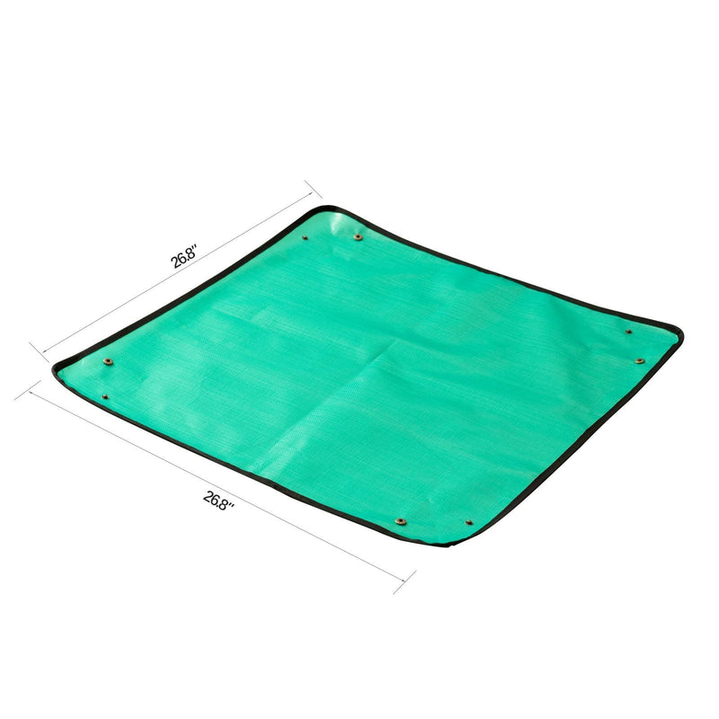 PE Plant Repotting Mat Waterproof, Indoor Succulent Potting, Portable Gardening Transplanting Mat,26.8x26.8 Inch Poly Ethylen(PE) 1S(26.8" x 26.8")