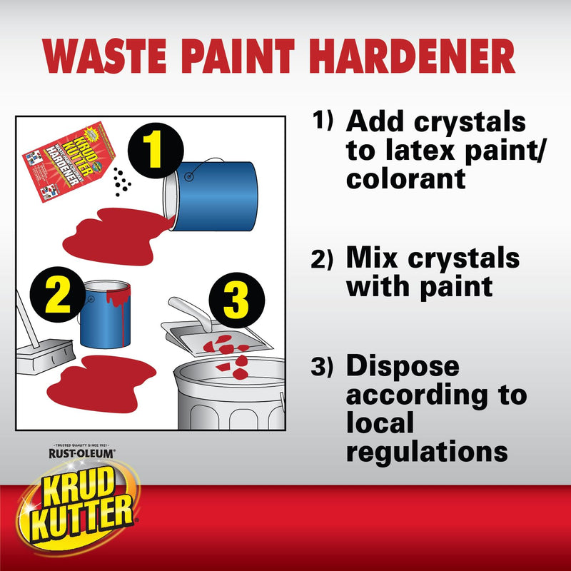 Krud Kutter PH3512-12PK Waste Paint Hardener Crystals, 3.5 oz, Cream, 12 Pack 3.5 Fl Oz (Pack of 12)