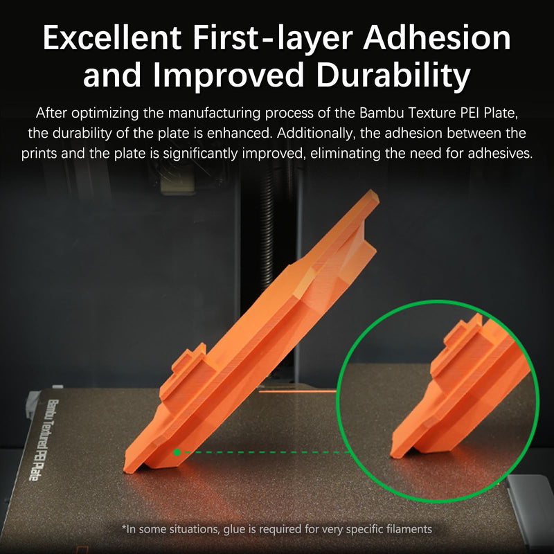 Original Bamboo Textured PEI Plate with QR Code for X2D/P2S/X1/X1C/X1E/P1P/P1S/A1 3D Printer,256x256mm PEI Powder Coated Spring Steel Build Plate, Excellent First-Layer Adhesion, Easy Self-Release Textured PEI Plate for P2S/X2D/P1P/P1S/X1/X1C/A1
