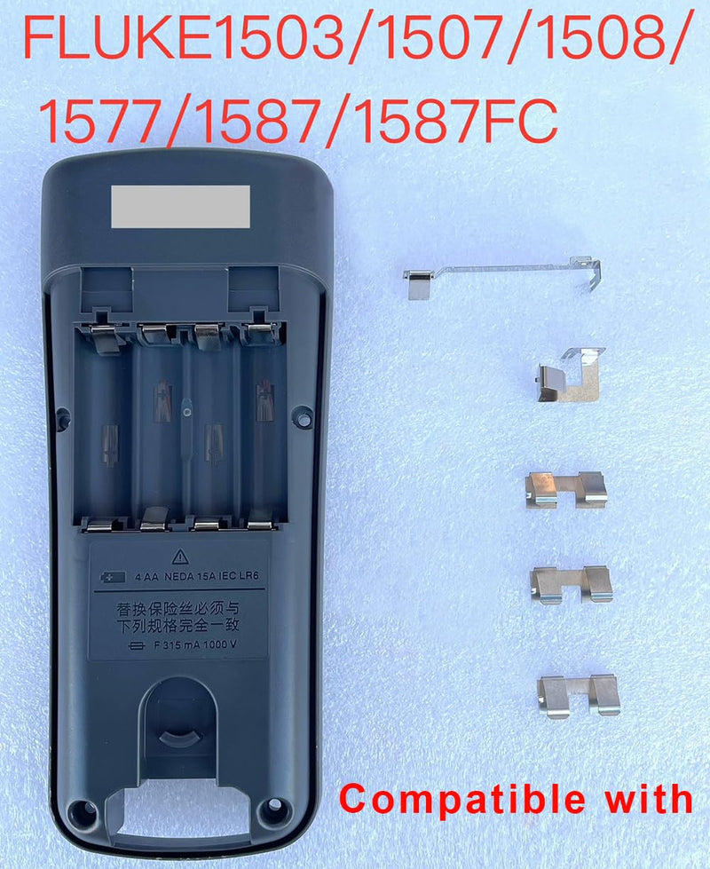 Battery Compartment Contact Piece for FLUKE Multimeter | Compatible with 1503 1507 1508 1577 1587 1587CFC, Battery Spring Plate, Replacement Accessories Parts