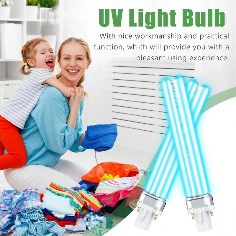 4 Pcs UV UV-C Light Bulbs 9W G23 Base Replacement Bulb 4