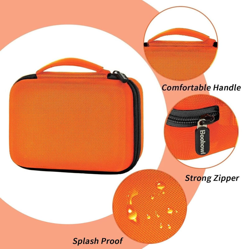 Multimeter Storage Case for Klein Tools MM420/ MM325/ 69149P - Sturdy Waterproof Carry Bag with Black Zipper, Organizer Holder Bag for Test Leads & Probes, Protective Tool Pouch (Box Only) - Orange