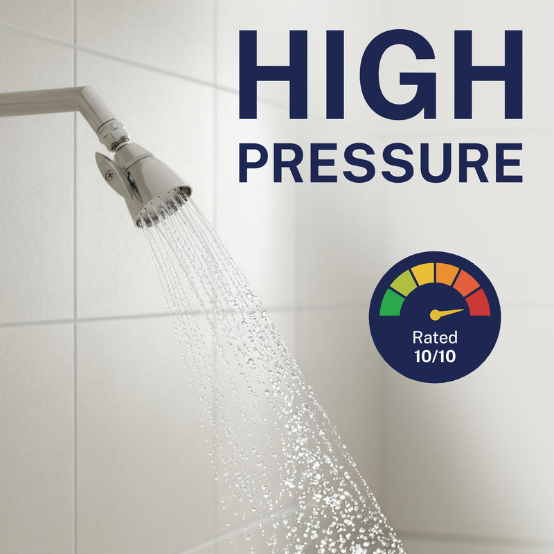 HammerHead Showers® Solid Metal 2 Inch High Pressure Shower Heads - CHROME – 2.5 GPM Shower Heads High Pressure - High Flow Shower Head with ADJUSTABLE SPRAY PATTERN - Fixed Shower Head - NewNest Australia