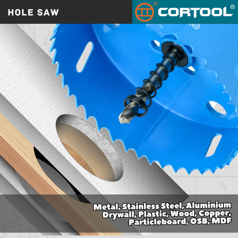 3 Inch Hole Saw with Arbor for Metal and Wood Cutting, Bi-Metal Hole Cutter, Wood and Metal Hole Saw 3" Hole Saw Kit for Drywall, Wood, PVC Boards, Fiberglass and Vent Pipes 3"（76mm） - NewNest Australia
