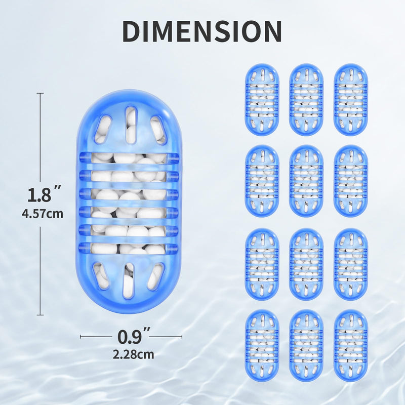 Humidifier Cleaner, Demineralization Cartridge for Most Humidifier 20-Pack Oval Cleaner Blue