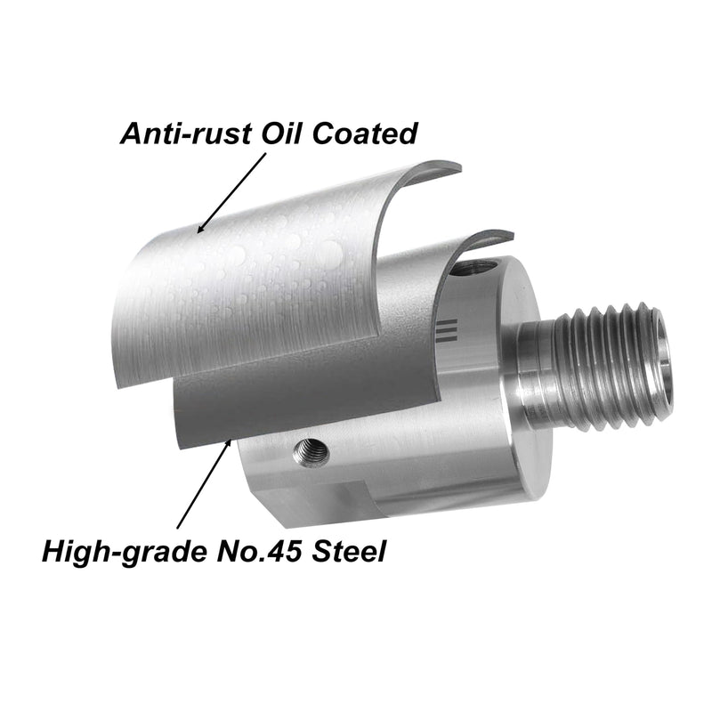 M33X3.5 Female to 1-1/4" x 8TPI Male Thread Adaptor, Woodworking Lathe Headstock Spindle Adaptor with Two Nylon Washers. M33X3.5 Female to 1-1/4" x 8TPI Male