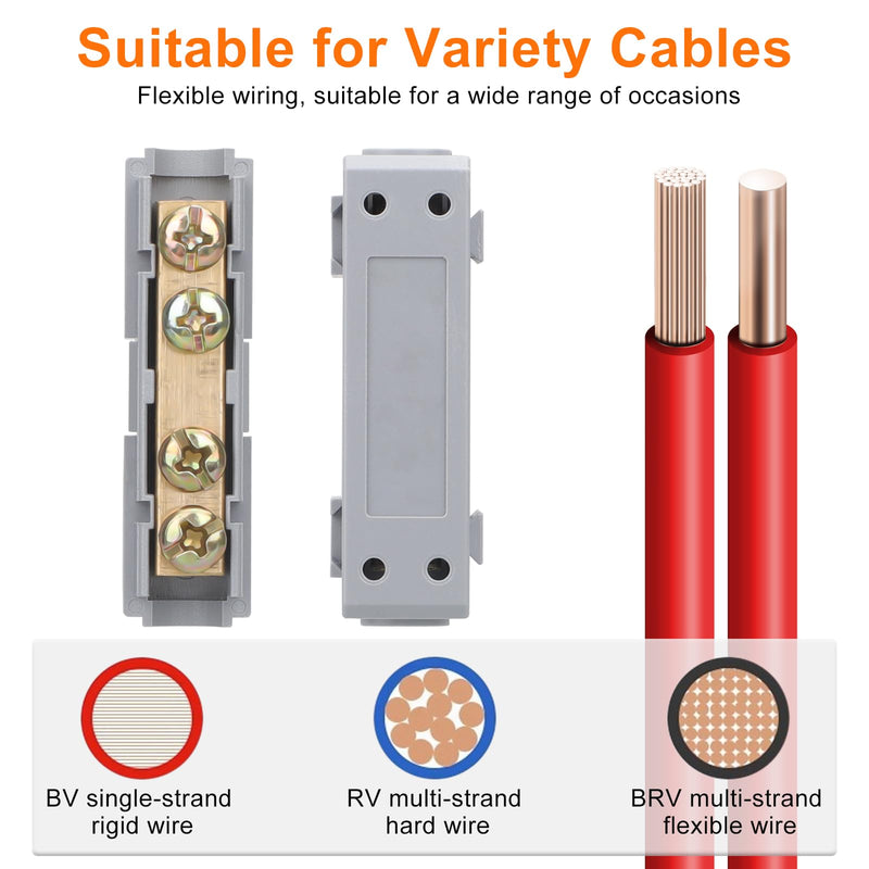 Linkstyle 10PCS 10 AWG Wire Connector Nut Kit, 60A Quick Wiring Connection Terminal, Splicing Quick Wiring Connection Terminal 10 AWG 60A