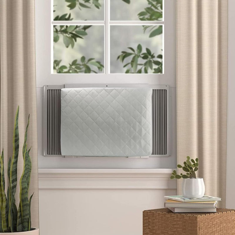 Indoor Air Conditioner Cover, Window AC Cover for Inside, 28"Lx20"Hx3.5"D Grey 28"×20"×3.5"