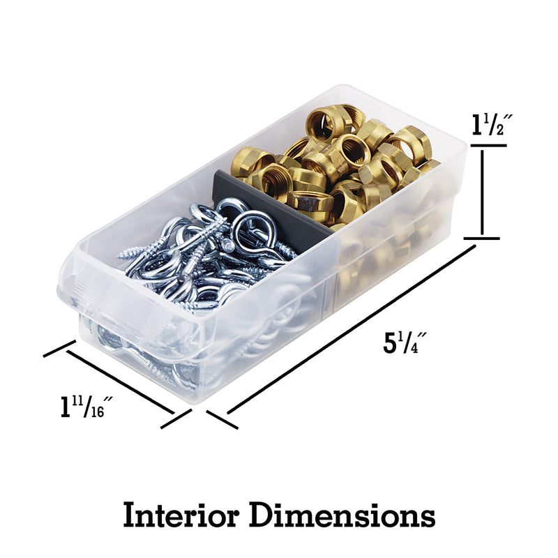 Akro-Mils 10164, 64 Drawer Hardware and Craft Storage Cabinet Bundle | Akro-Mils 40716 Width Dividers (16-Pack)