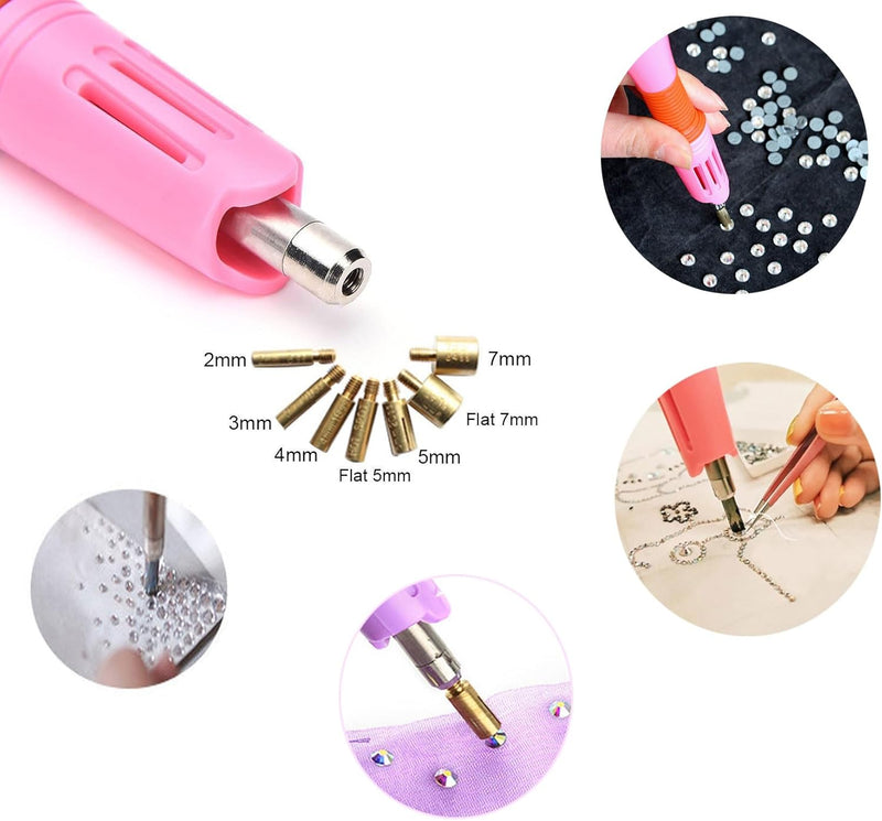 Bedazzler Kit with Rhinestones, Hotfix Applicator, DIY Hot Fix Rhinestone Setter, Hot Fixed Bedazzling Kit, 4380 Pcs, Crystal AB, Clear Box Set - NewNest Australia