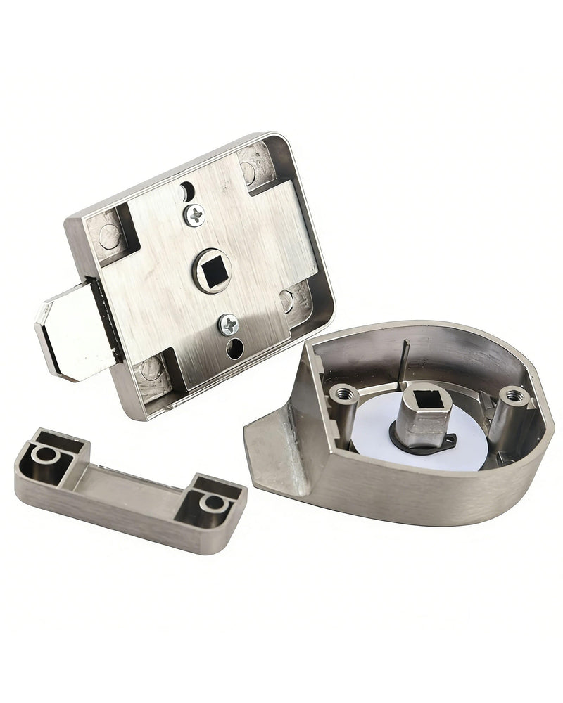 Stainless Steel Bathroom Privacy Indicator Lock, Vacant/Occupied Indicator, Brushed Nickel Finish for Public Restrooms, Changing Rooms, Hotels, and Home Bathrooms