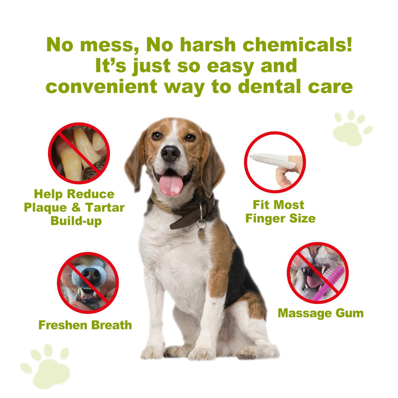 DR.EASY Breath Freshener Dental Finger Wipes 80ct for Dog & Cat, Help Wipe Away Plaque&Tartar, No Added Harsh Chemicals No Brush Formula pack of 1 - PawsPlanet Australia
