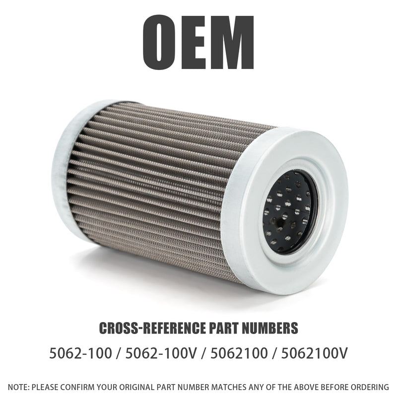 100 Micron Wire Mesh Filter Compatible with Lenz DH-750 DH-1000 Medium Pressure in Line Filters Replace 5062-100 5062-100V