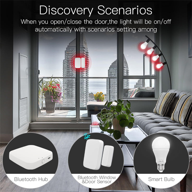 MOES Tuya Hub Link Fingerbot to Wi-Fi (Support 2.4GHz) Compatible with Alexa, Google Home, IFTTT and Timmer Control, One Gateway Can Connect Multiple Fingerbots