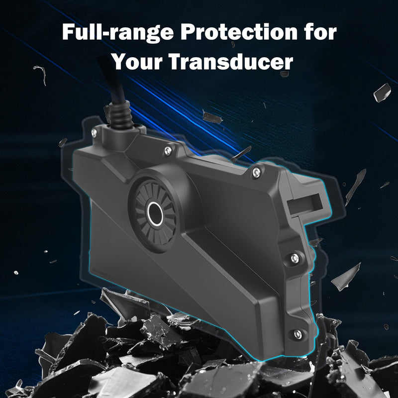 Travel Transducer Cover Compatible with Garmin Livescope LVS34, 30% Glass-Fiber Reinforced Sonar Shield Transducer Cover for Impact & Transport Protection, Waterproof ＆ Heat Resistant Protective Case