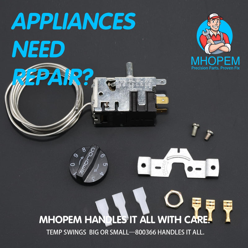 800366 077B6806 077B7172 988282 Refrigeration Temperature Control Kit | For True commercial refrigeration equipment; replacement temperature control thermostat.