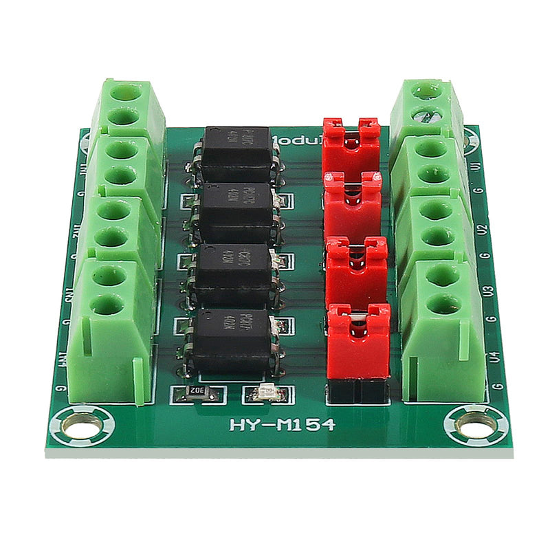 4pcs PC817 4 Channel Optocoupler Isolation Board Voltage Converter Adapter Module 3.6-30V Driver Photoelectric Isolated Module 817 Voltage Isolation Module