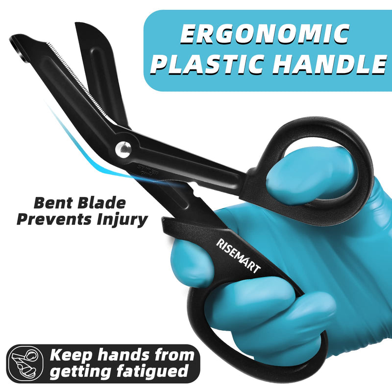 RISEMART Bandage Scissors and Pen Light for Nurse - Trauma Shears Medical Scissors 7.5" Surgical Scissors,Medical LED Penlights with Pupil Gauge for Nurse, Doctors, Nursing Students, EMT