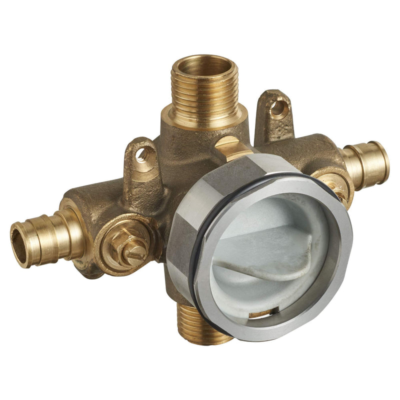 American Standard RU108SS Flash Shower Rough-In Valve with PEX Inlets and Universal Outlets with Screwdriver Stops for Cold Expansion System, Unfinished