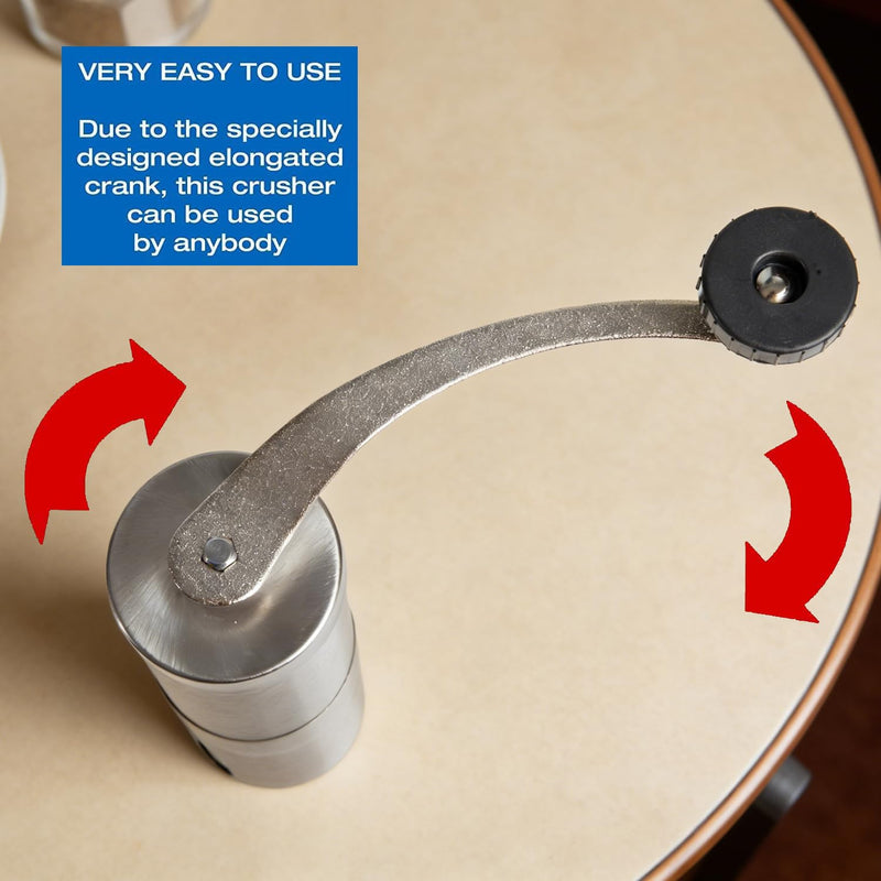 LCJ Portable Pill Crusher Pill Grinder Fine Powder for Elderly Pill Smasher Crushes Multiple Pills Small and Large Medication and Vitamin Tablets for Feeding Tube Kids Pets