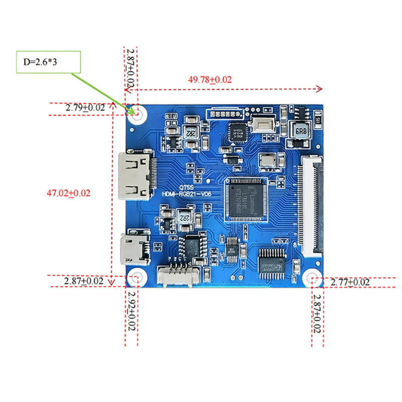TekGroAml 4 Inch 720x720 IPS Square Touch LCD Display, H/D Video Port | mini Touchscreen for PC Sensor Panel, DIY Dashboard and Embedded Projects Touched