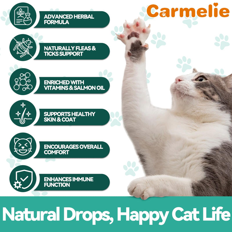 Flea and Tick Support Bundle for Dogs and Cats – Oral Flea Drops for Cats + Flea Chews for Dogs – Natural Flea Prevention for All Breeds & Ages – Chicken Flavor