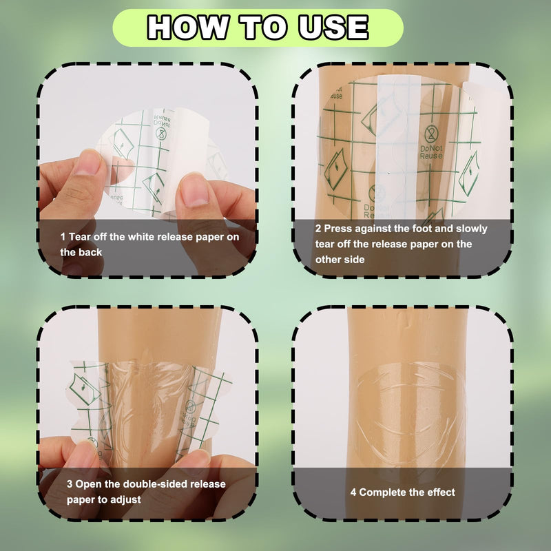 20pcs Self Adhesive Invisible Heel Anti-Wear Sticker, Transparent Waterproof Anti-Friction Stickers Prevention Pads for High Heels Shoes