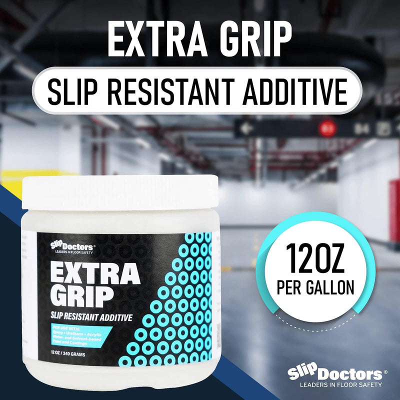 Non-Slip Paint Additive for Color Epoxy, Urethane, & Acrylic Paint - Extra Grip Anti-Skid Grit for Coatings