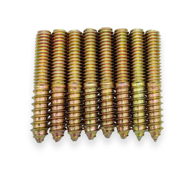 12 Pack 5/16-18 x 2 Inch Hanger Bolts 5/16-18" Double Headed Bolts 5/16 Wood Dowel Screw Self-Tapping Screw Hanger Bolts for Furniture Screws Double Screw Threaded Rods Bolt 50mm Length 5/16-18"x2"-12PCS