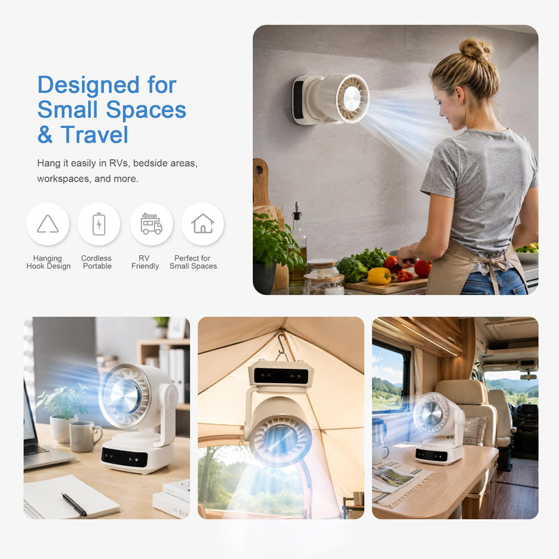 Air Circulator Fan for Bedroom, 40FT Whole Room Airflow