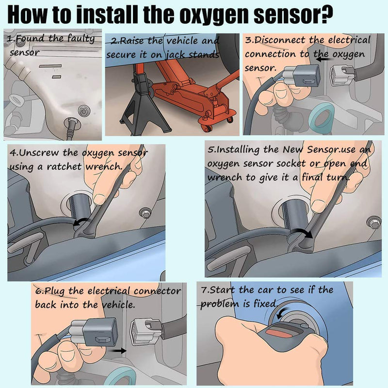89467-28120 Air Fuel Ratio Sensor Oxygen Sensor AFR Sensor Upstream S-Ensor 1 8946728120 Replacement for RAV4 2005-2009 Limited Sport X 4 Cyl 2.4L
