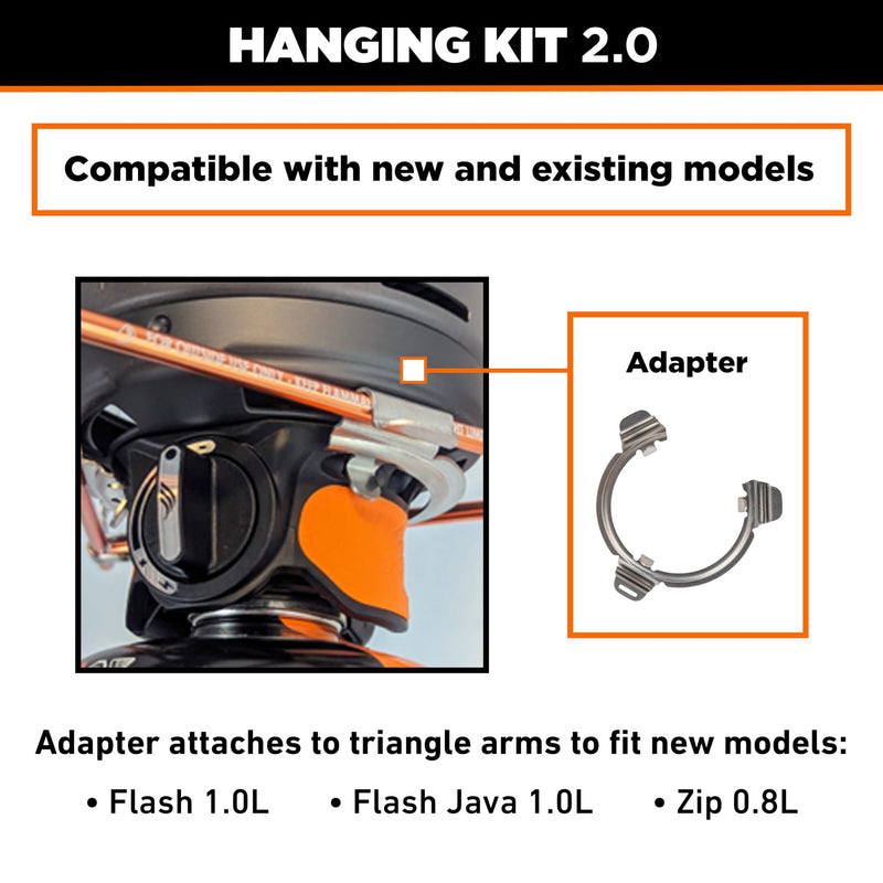 Jetboil Hanging Kit 2.0 with Adapter for Jetboil Camp Stove Systems, New for 2025