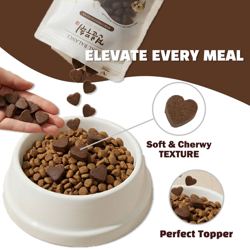 Lovnheal Dog Digestive Support Soft Chews - Made in Korea K-Pet Food, Vitality & Gut Health, Human Grade Natural Ingredients, Odor Control, Kibble Topper for Picky Eaters, 4.2 oz