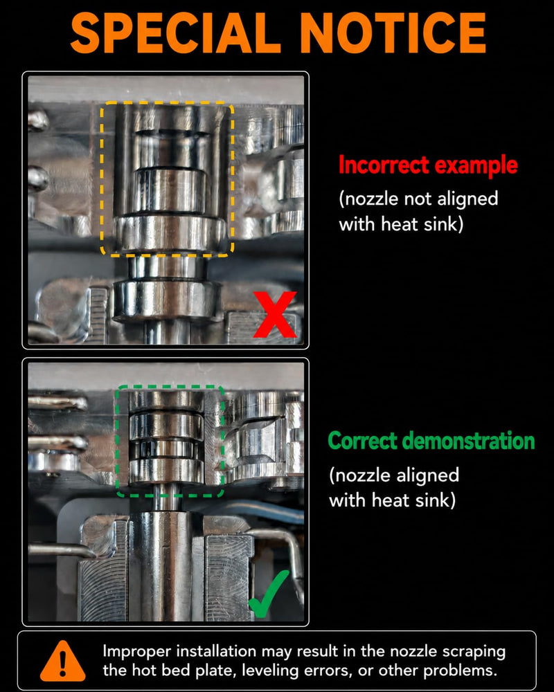 4PCS Nozzle for Kobra 4/Kobra X, 0.4MM 0.4MM 0.4MM 0.4MM Hardened Steel Integrated Nozzles kit, Quick-Swap Hotend kit with 4 Silicone Socks and 3 Cleaning Brushes