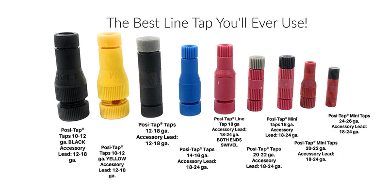 Posi-Tap taps 18 ga. Mini. Pack of 6. The Best Line Tap Youll Ever Use! (Choose Your Gauge Size and Amount) (6, 18 Mini)