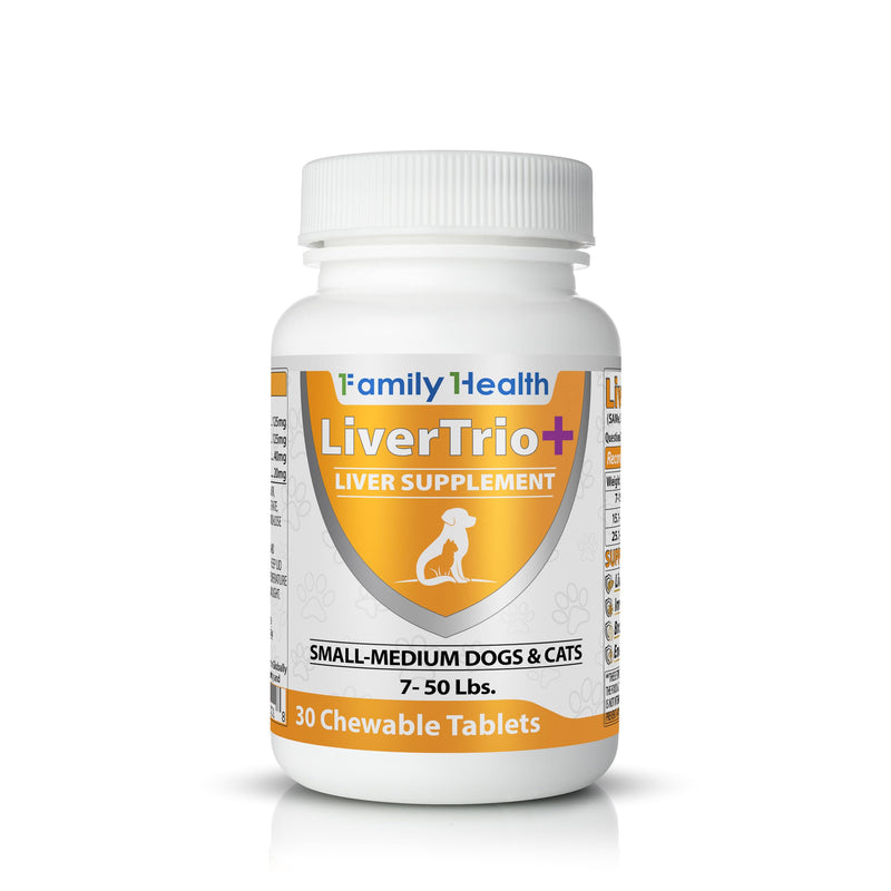 Comprehensive Liver Support Supplement for Smaller Dogs. Flavorful Chewable Tablets Combining Same, SPC, Silybin A+B, + Glutathione 30Ct (Small - Medium) Small - Medium (1 Pack)