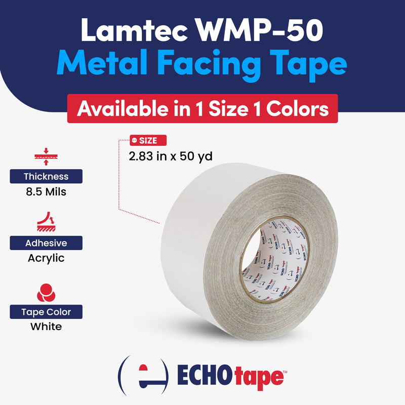 ECHOtape FS-G7736 Facing Insulation Tape All Weather White 2.83 in x 50 yd