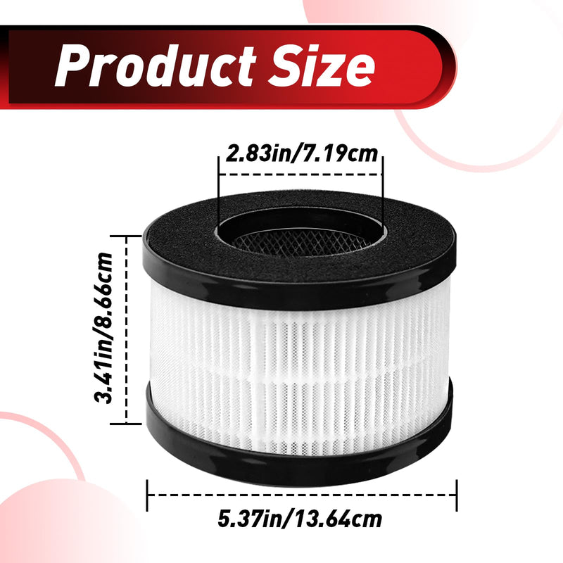 4 Pcs AP01 Replacement Filter Compatible with Himox AP01(H01) Air Purifier