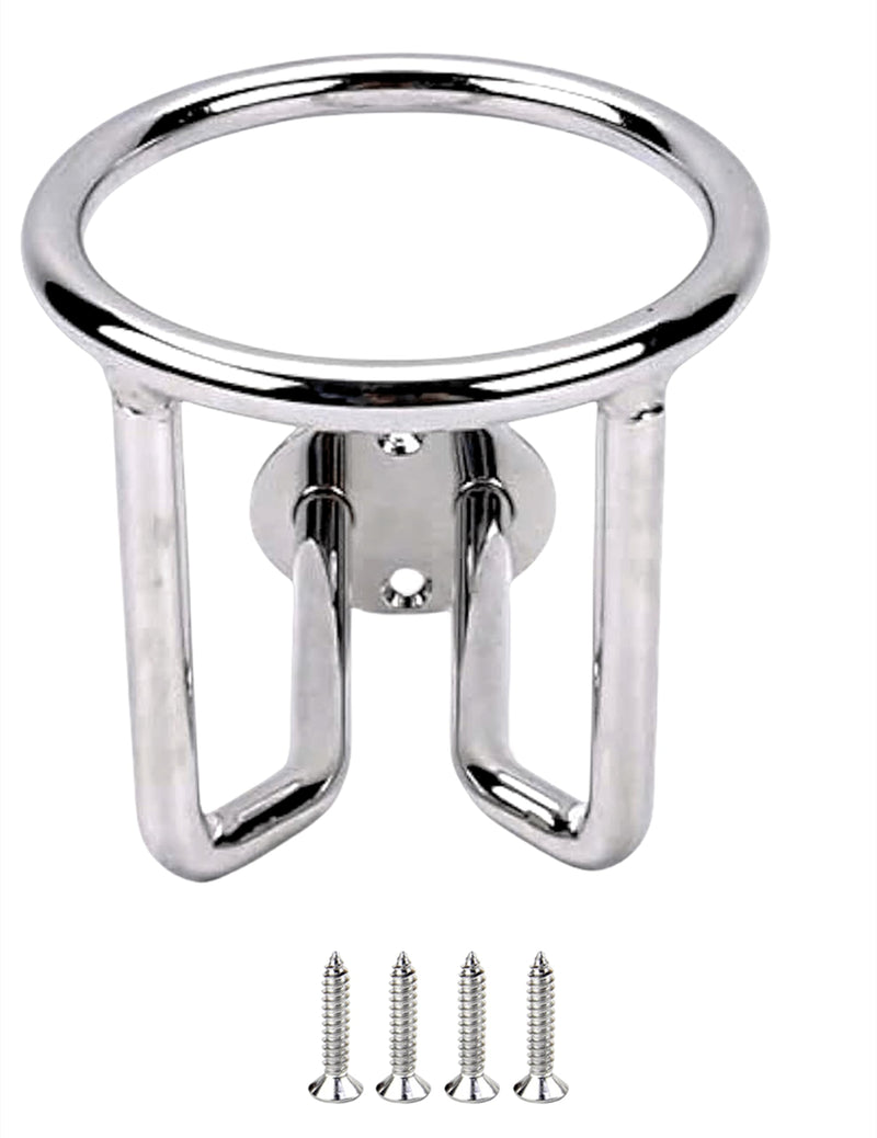 Marine Boat Cup Holders,Stainless Steel 316 Ring Drink Holder Ringlike Wall Mounted Cup Holder for Yacht Boat Accessories 1PC