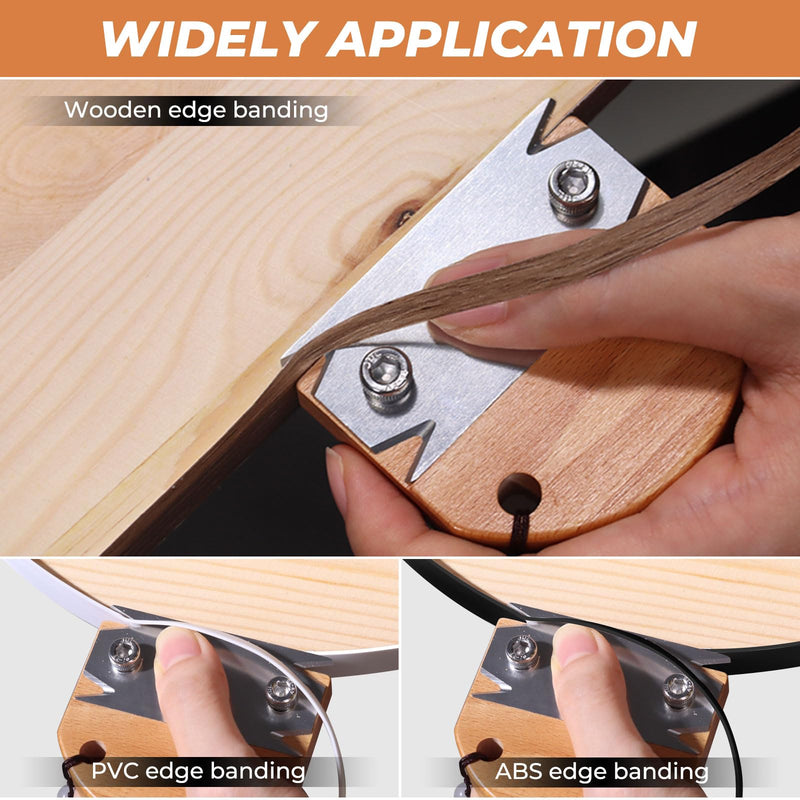 5PCS Replacement Blades for Edge Banding Trimmer,Stainless Steel Edge Banding Trimmer Blade for Woodworking 1