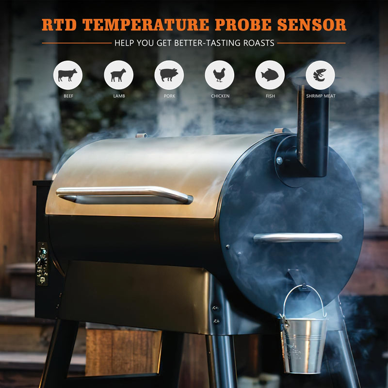 Temperature Probe Sensor, Replacement for Traeger Digital Thermostat Probe, Sensor Thermometer Compatible with Traeger Pellet Grills
