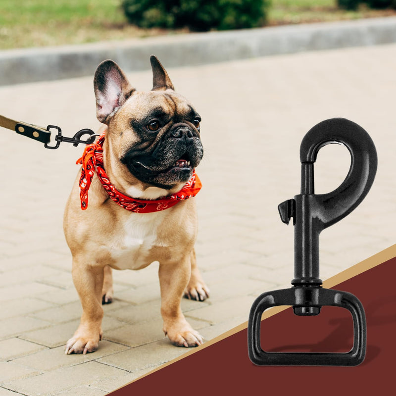 Mandala Crafts Swivel Snap Hooks Heavy Duty Trigger for Dog Leash Clip - Clasp for Bags Backpacks Straps Harnesses - Snaphooks 10 Pieces 3.25 Inches Black
