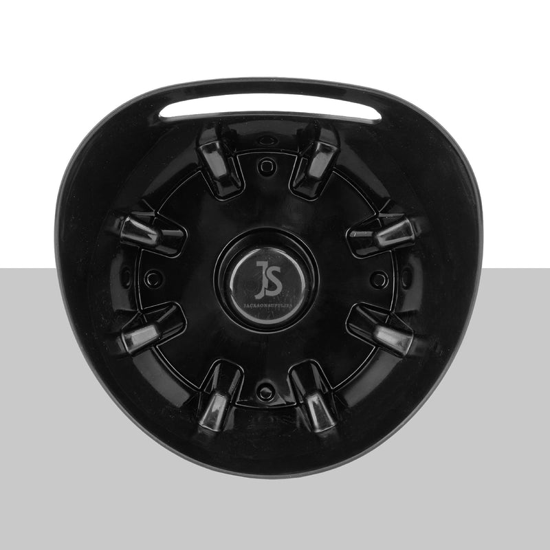 JS Jackson Supplies Universal Black Plastic Drip Tray for Toilet Plunger