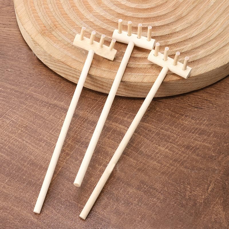 7pcs Miniature Tabletop Rock Sand Zen Garden Accessories, Mini Zen Garden Rake Tools, Zen Sand Garden Rake Set, Small Rakes for Garden Beds, Mini Sand Stamp Rakes for Home Gift Garden Decor