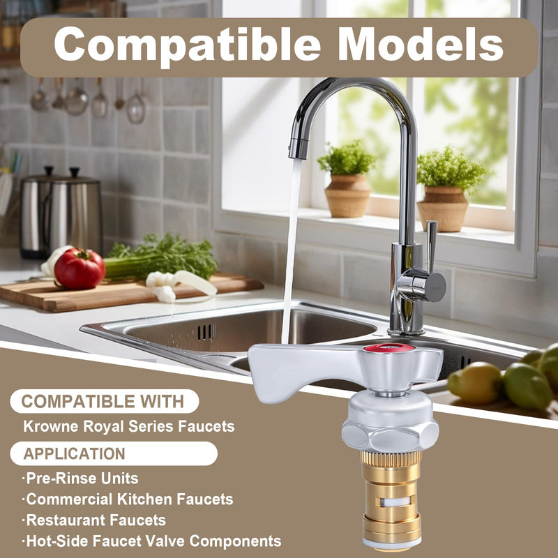 21-309L Valve & Handle Repair Kit Compatible with Krowne Royal Faucets