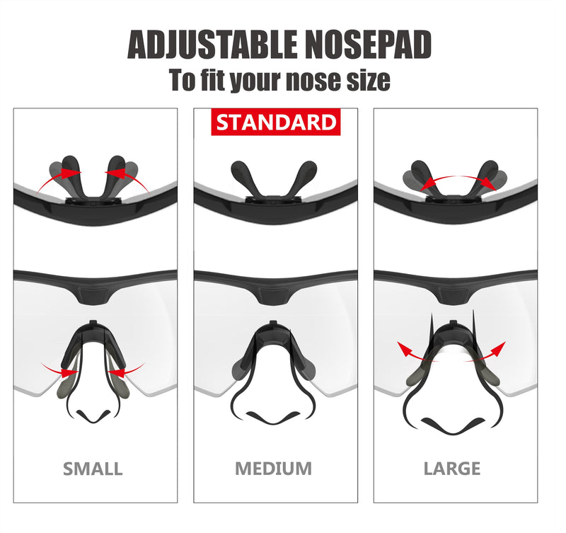 HTS HUNTERSKY S53 anti fog Tactical Shooting Range Safety Glasses Ballistic eye protection Hunting Airsoft Riding Pickleball S53 Black-clear / Black-smoke