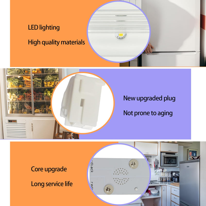 2025 Upgrade W10695459 W10843353 W11683243 For Whirlpool Maytag Refrigerator Led Light Module Component*2,Replaces W10660728 W10279030 W11205083 2-Year Warranty