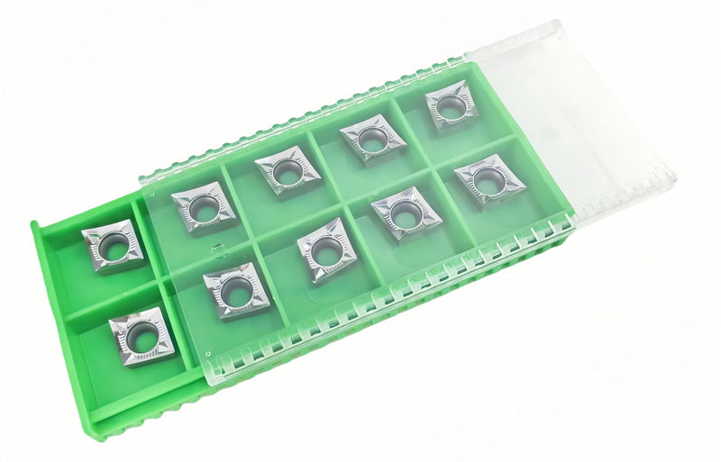DLTOOLS Industrial CNC Carbide Inserts for Aluminum CCGT32.51/CCGT09T304 for Turning Cutting Tools,10 PCS