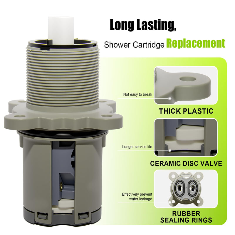 FEMAR Pressure Balanced Cartridge #9740420 for Tub & Shower Valve, Replacement Part for Pfister 0X8/JX8/VB8/JV8 Deep Casting Valves 1