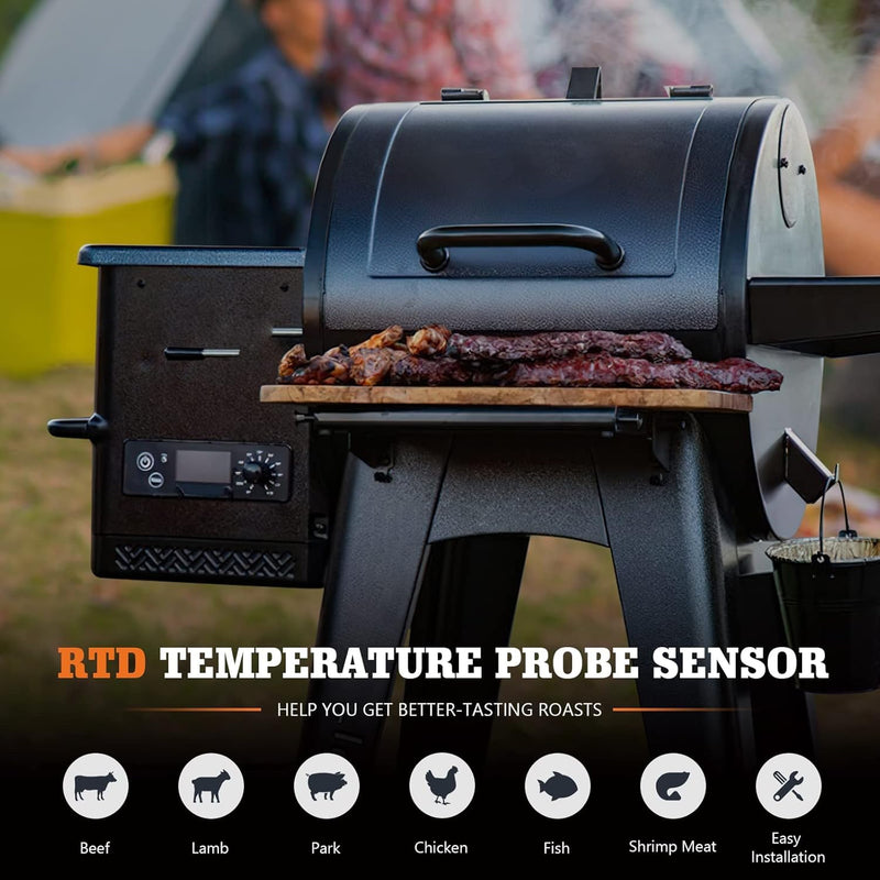 Temp Probe Replacement for Pit Boss Smokers and Grills, Meat Probe Sensor Compatible with PB1000XL-025-R00 V2 (70123-AMP)